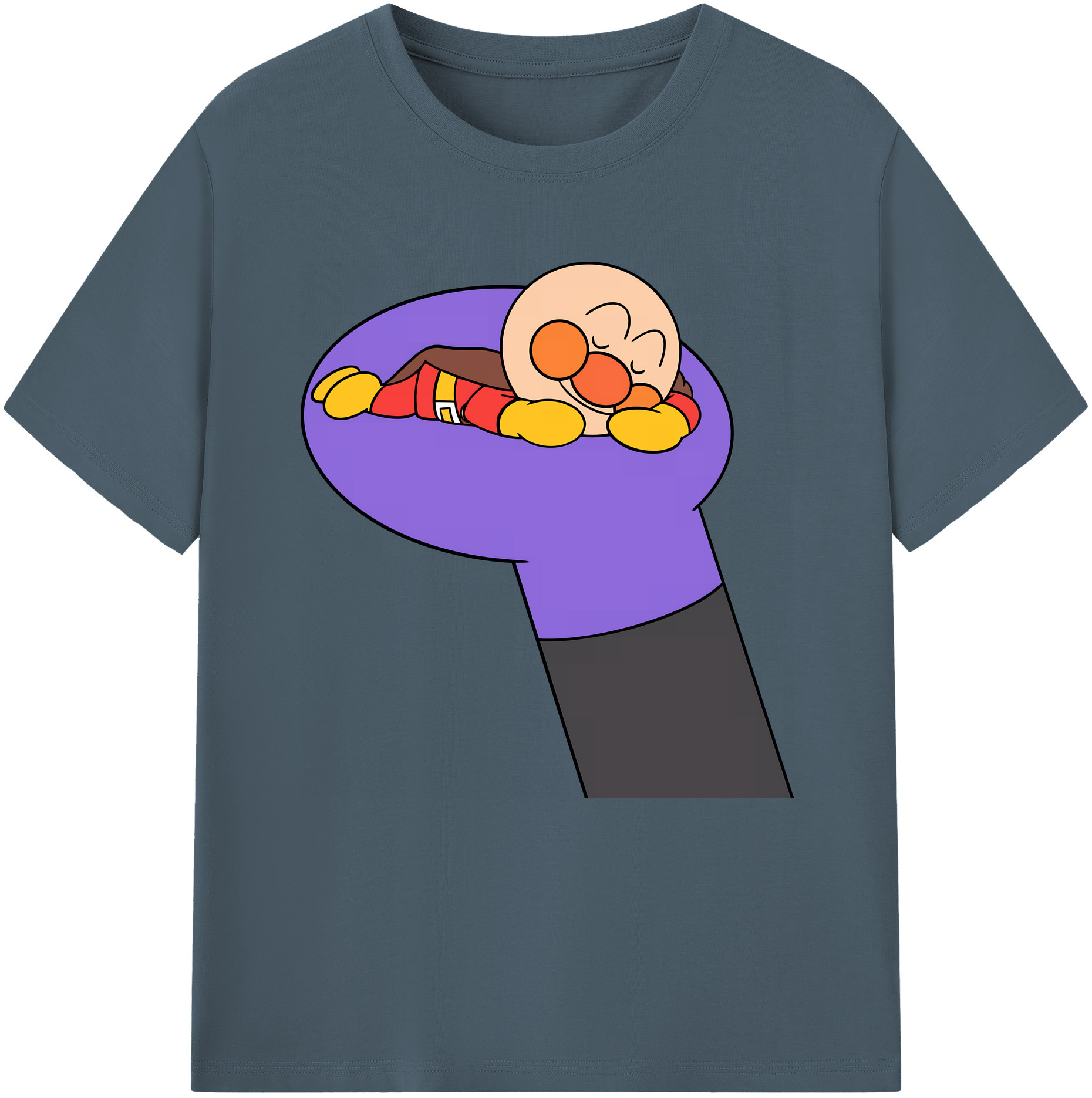 （画像用） アンパンマン Anpanman 綿100％半袖Tシャツ（フロントプリント）